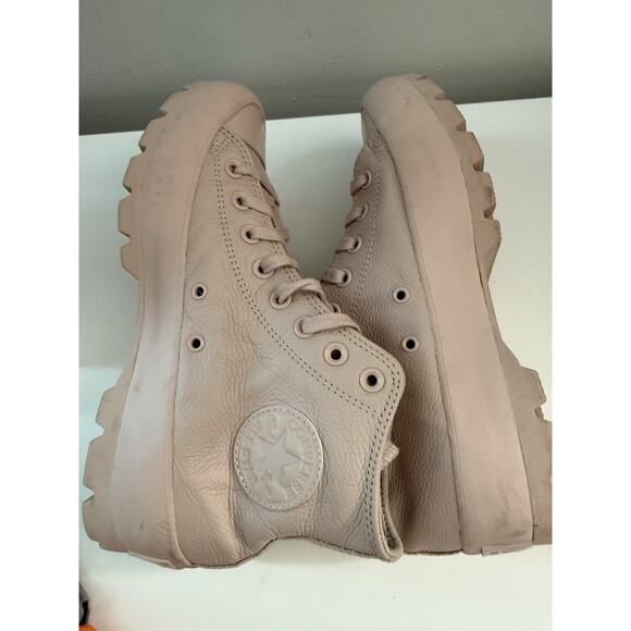 Converse Chuck Taylor All Star Lugged Stone Mauve Pink Platform Boots Womens 9 - Picture 11 of 13